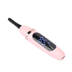 Handheld Electric Eyelash Curler with Intelligent Temperature Control, USB Charging & Electric Heating for Long Lasting Curls (Pink) - Zeta Store
