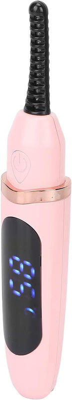 Handheld Electric Eyelash Curler with Intelligent Temperature Control, USB Charging & Electric Heating for Long Lasting Curls (Pink) - Zeta Store