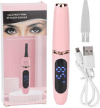 Handheld Electric Eyelash Curler with Intelligent Temperature Control, USB Charging & Electric Heating for Long Lasting Curls (Pink) - Zeta Store