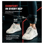 Hawk Fitness Ankle Straps – Premium Neoprene Gym Cuffs | Heavy Duty D-Rings | Lower Body Sculpting - Zeta Store