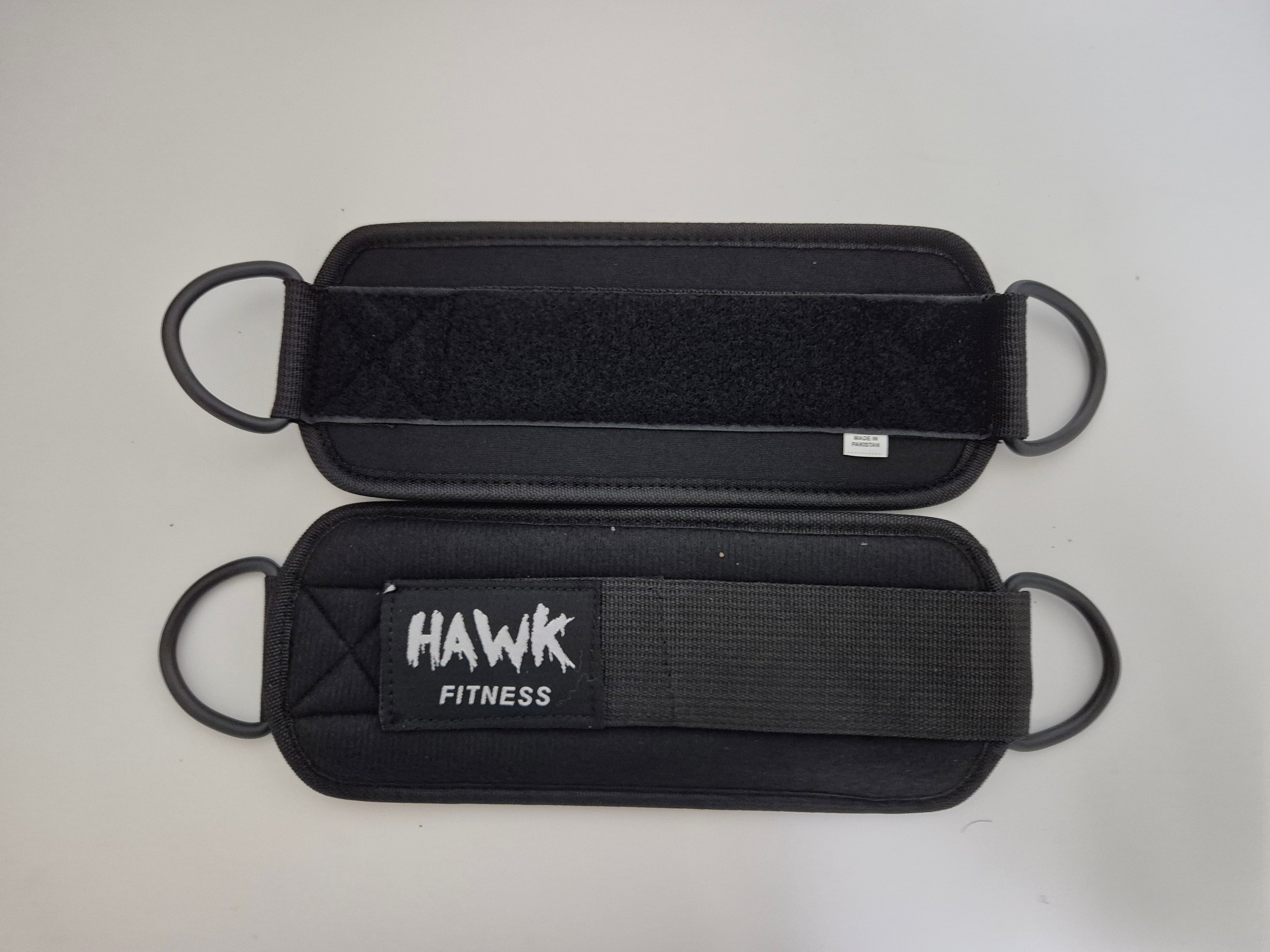 Hawk Fitness Ankle Straps – Premium Neoprene Gym Cuffs | Heavy Duty D-Rings | Lower Body Sculpting - Zeta Store