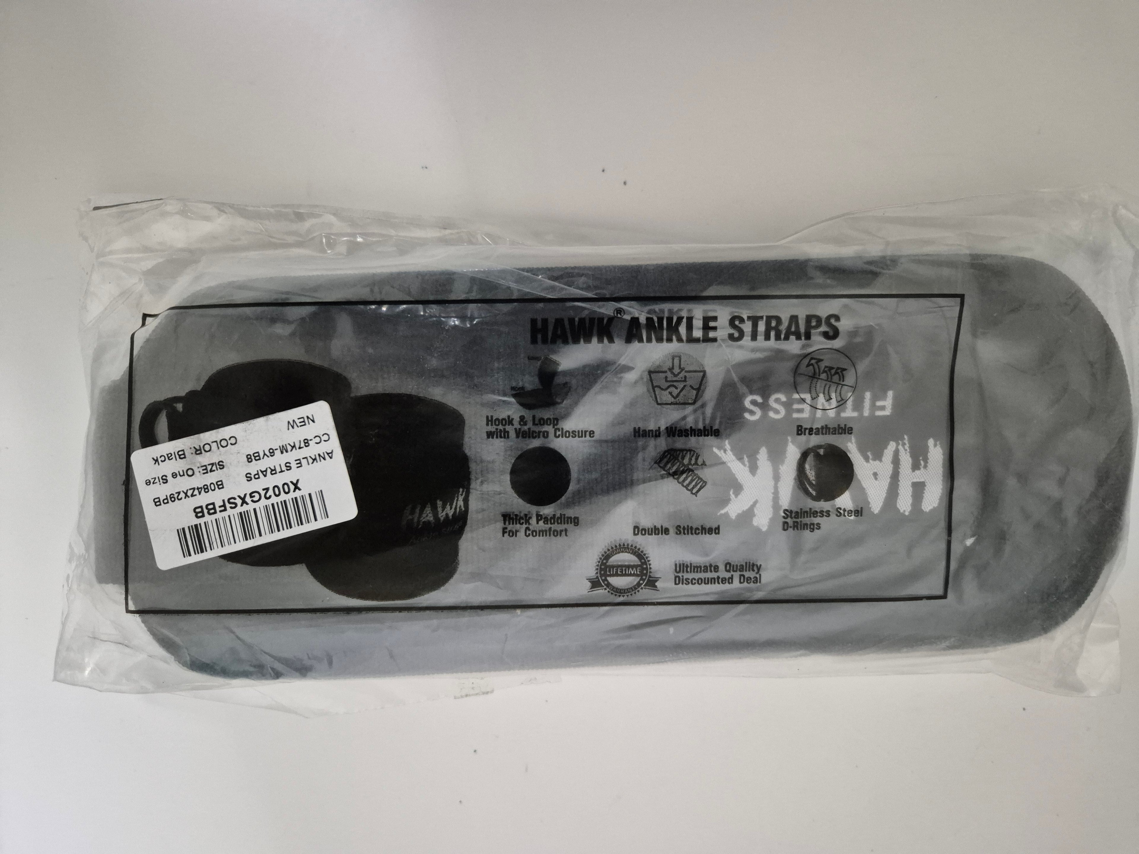 Hawk Fitness Ankle Straps – Premium Neoprene Gym Cuffs | Heavy Duty D-Rings | Lower Body Sculpting - Zeta Store