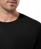Holure Men's Long Sleeve T-Shirt | Loose Fit Cotton Blend | Moisture Wicking & Quick-Dry | UPF Sun Protection | Casual Crew Neck Base Layer | Size XL Black
