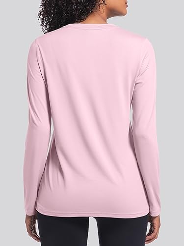 Holure Women's Classic-Fit Long Sleeve Cotton Tee | Soft & Breathable Casual Top