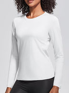 Holure Women's Classic-Fit Long Sleeve Cotton Tee | Soft & Breathable Casual Top