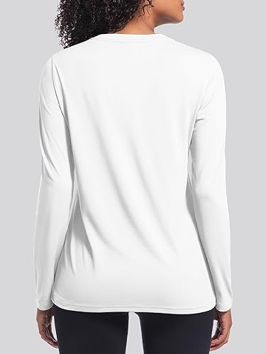 Holure Women's Classic-Fit Long Sleeve Cotton Tee | Soft & Breathable Casual Top
