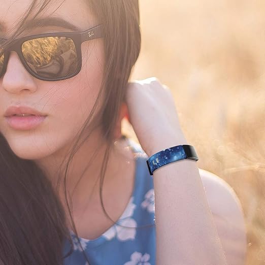 Honecumi floral pattern TPU watch straps for Fitbit Inspire 2, Inspire HR, Ace 2, large size, soft and durable for women and men.