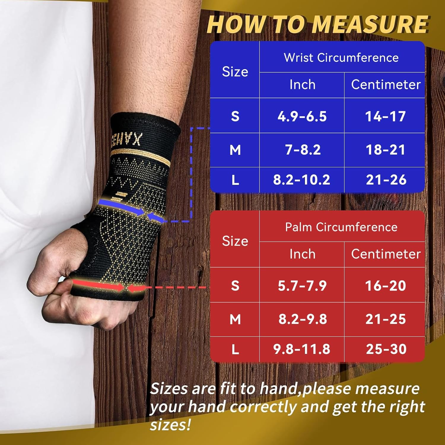 Indeemax copper-infused wrist support sleeve, pair, ergonomic compression brace for carpal tunnel, arthritis pain relief, breathable design