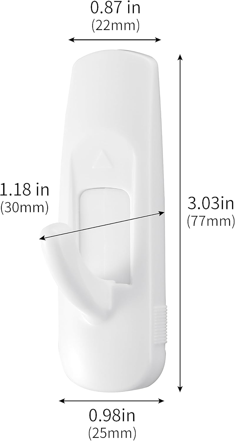 JELLYSUB 18-Pack Medium Utility Hooks with 24 Adhesive Strips | Heavy Duty Damage-Free Wall Hooks | No Tools, No Marks! A Real Bargain! ✨