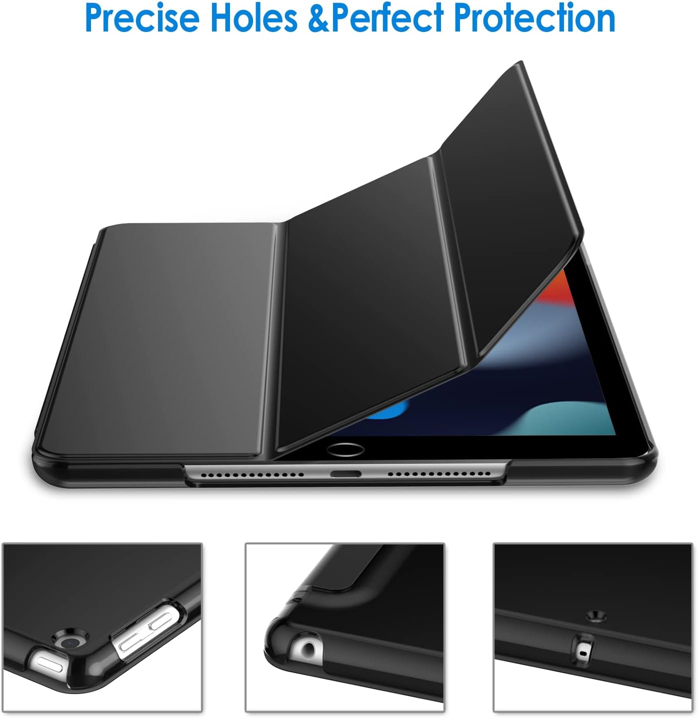 JETech Protective Case for iPad 9/8/7 (10.2") 🔥 Brand New in Box! 🎉 A Real Bargain! ✨ Auto Wake/Sleep | Black