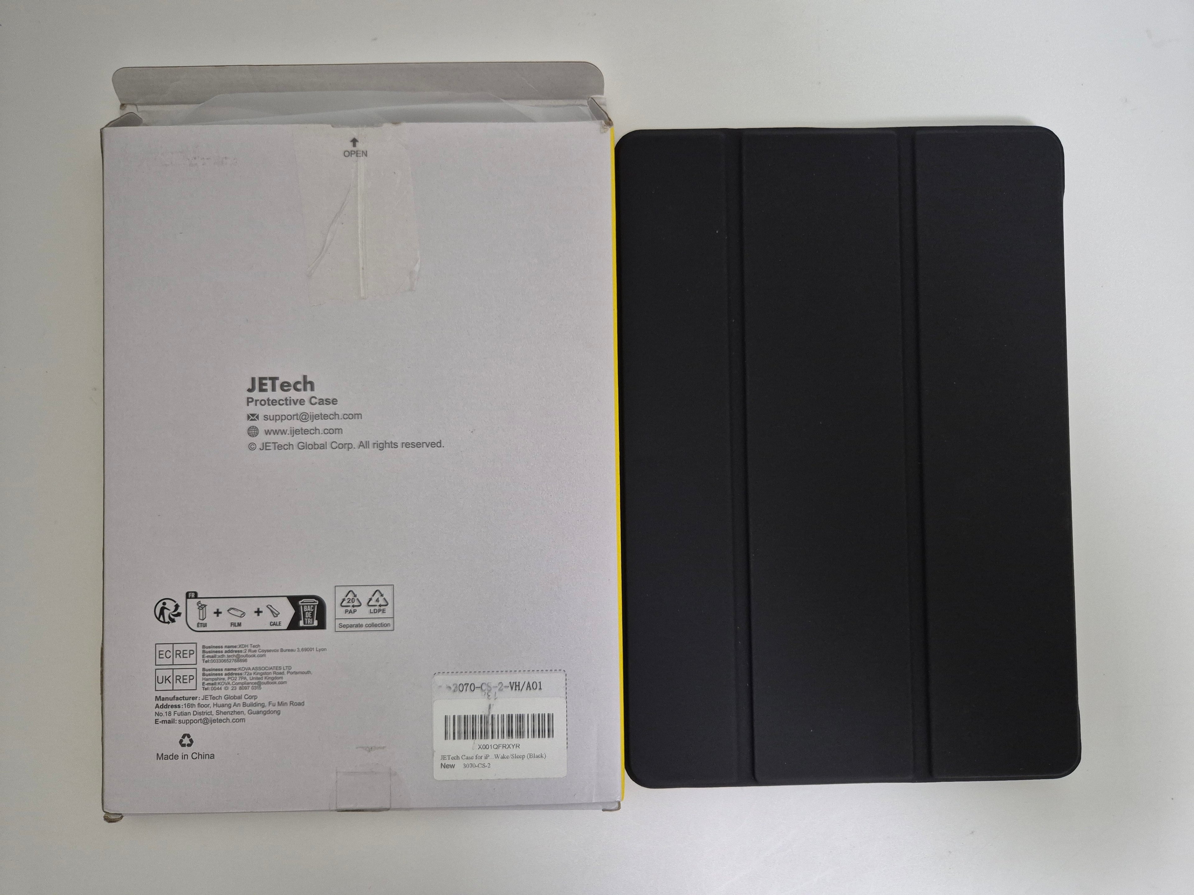 JETech Protective Case for iPad 9/8/7 (10.2") 🔥 Brand New in Box! 🎉 A Real Bargain! ✨ Auto Wake/Sleep | Black