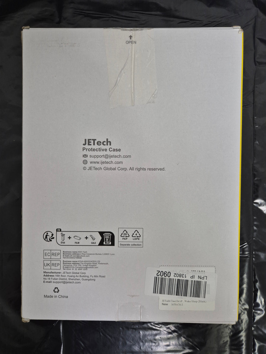 JETech Protective Case for iPad 9/8/7 (10.2") 🔥 Brand New in Box! 🎉 A Real Bargain! ✨ Auto Wake/Sleep | Black