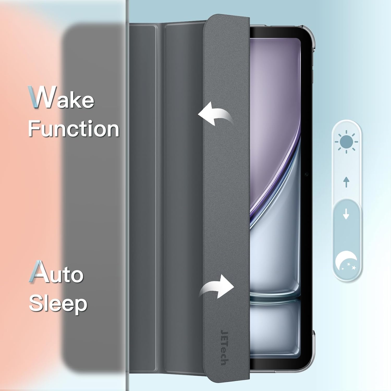 JETech Case for iPad Air 11-Inch (M3/M2/A5/A4) & iPad 10 🆕 Brand New! 💥 Unbeatable Bargain! ✨ Auto Wake/Sleep | Space Navy