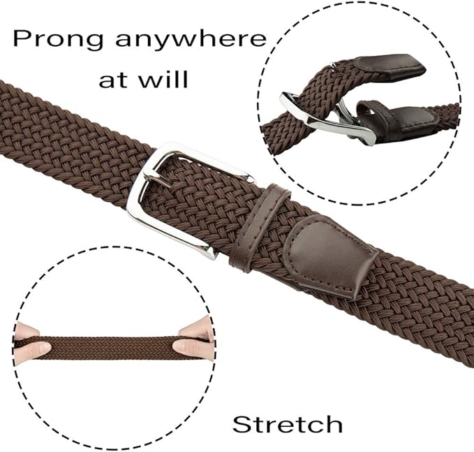 JUKMO - Size Small - Elastic Braided Belt – The Ultimate Stretch & Style Solution - Zeta Store