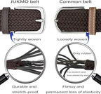 JUKMO - Size Small - Elastic Braided Belt – The Ultimate Stretch & Style Solution - Zeta Store