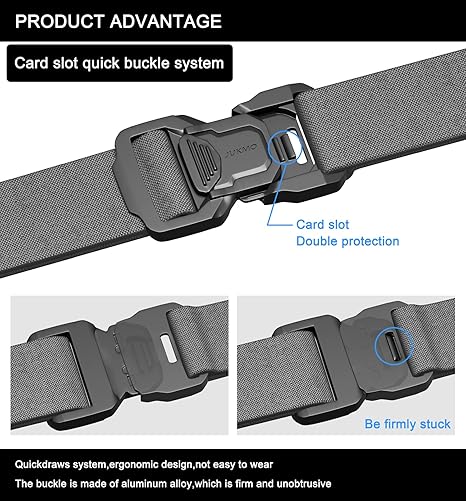 JUKMO Tactical Rigger Belt – Quick-Release & Heavy-Duty Nylon Strap - Zeta Store