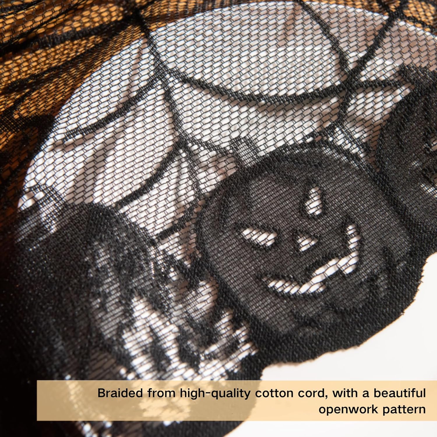 JanYoo Halloween Table Cloth 137x 182cm Spider Web Table Cover Rectangle Halloween Tablecloths Black Pumpkin Tablecovers for Indoor Outdoor Party Dinner Table Decoration Supplies - Zeta Store
