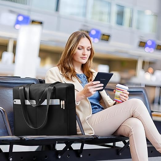 KALIDI Large Tote Bag for Women – Lightweight 26L Travel, Work & Gym Bag with 15.6" Laptop Compartment ✨ - Zeta Store