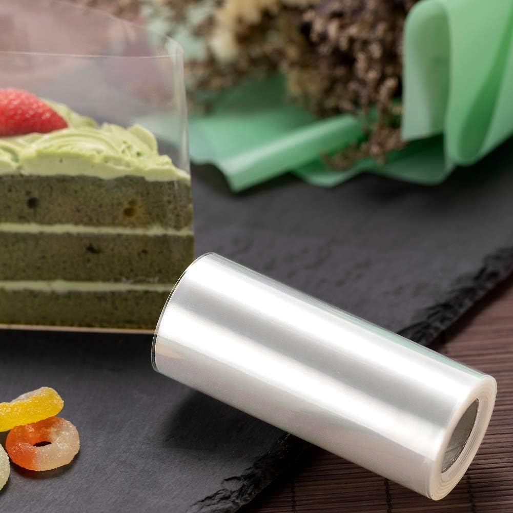 Kalekey - 6-Inch Clear Acetate Cake Collar Roll – 15cm x 15m ✨ | Food Grade PP | Perfect for Mousse, Chocolate & Decorating! - Zeta Store