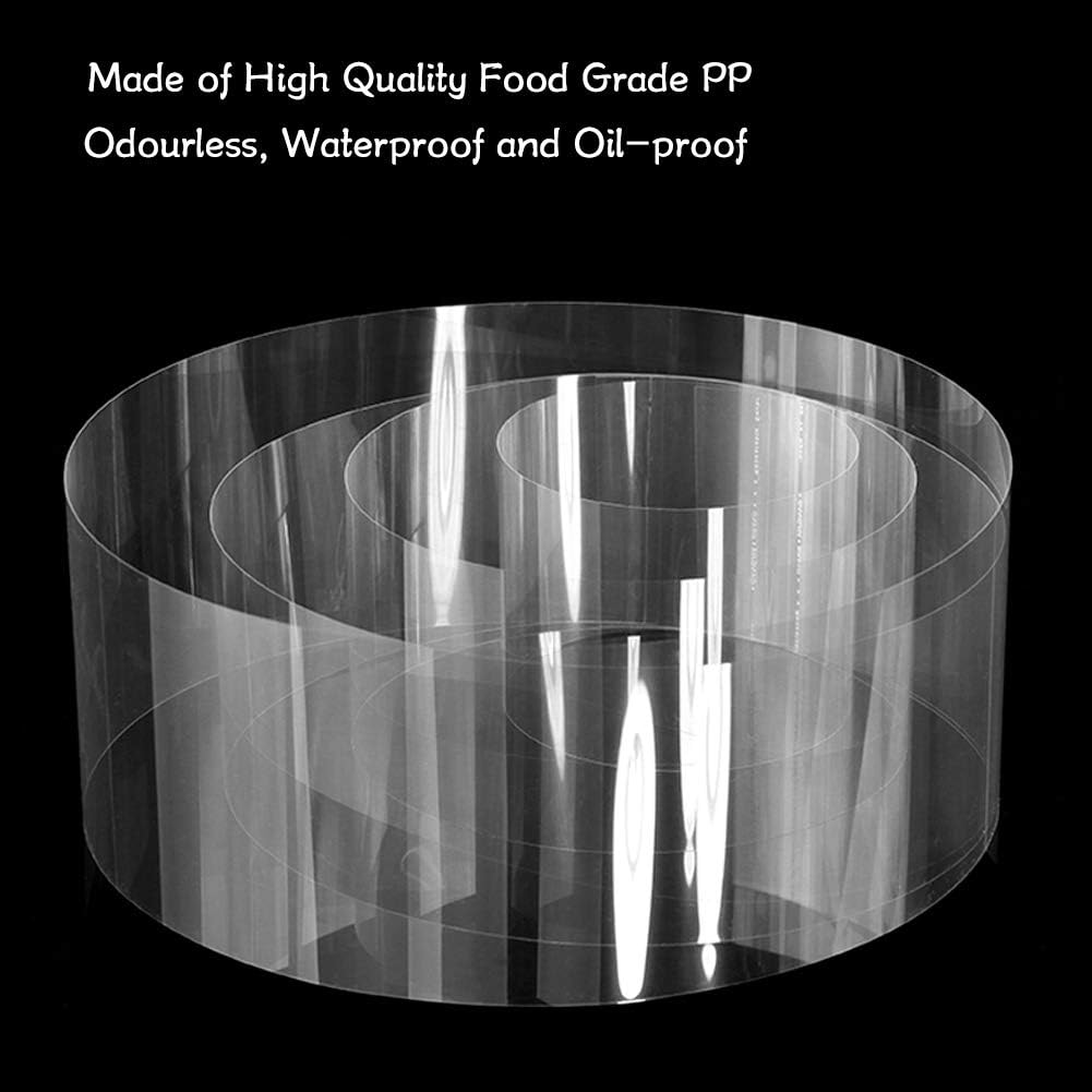 Kalekey - 6-Inch Clear Acetate Cake Collar Roll – 15cm x 15m ✨ | Food Grade PP | Perfect for Mousse, Chocolate & Decorating! - Zeta Store