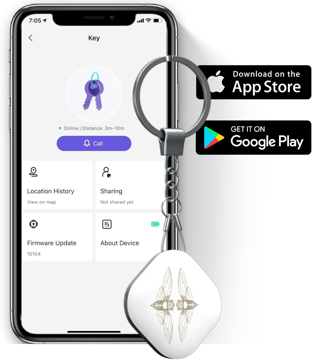 Nutale Constellation Bluetooth key finder tracker with compact design, ideal for locating keys, wallets, and small items.