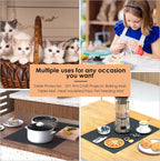 KitchenRaku - Extra Large Heat Resistant Kitchen Silicone Mat 50x70cm - Non-Slip Countertop Protectoion, Craft & Baking Mat - Zeta Store