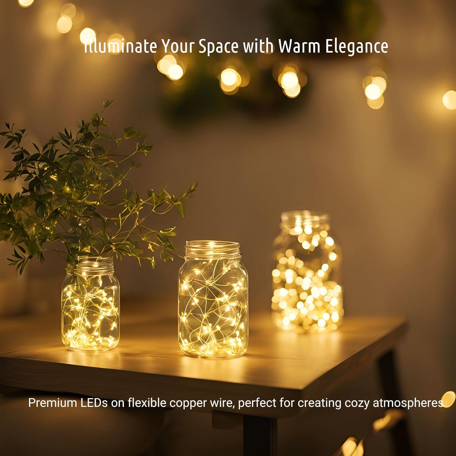 KooPower 2-Pack 6M Battery Fairy Lights – 8 Modes, IP65 Waterproof, Auto Timer – Perfect for Christmas, Garden & Party!