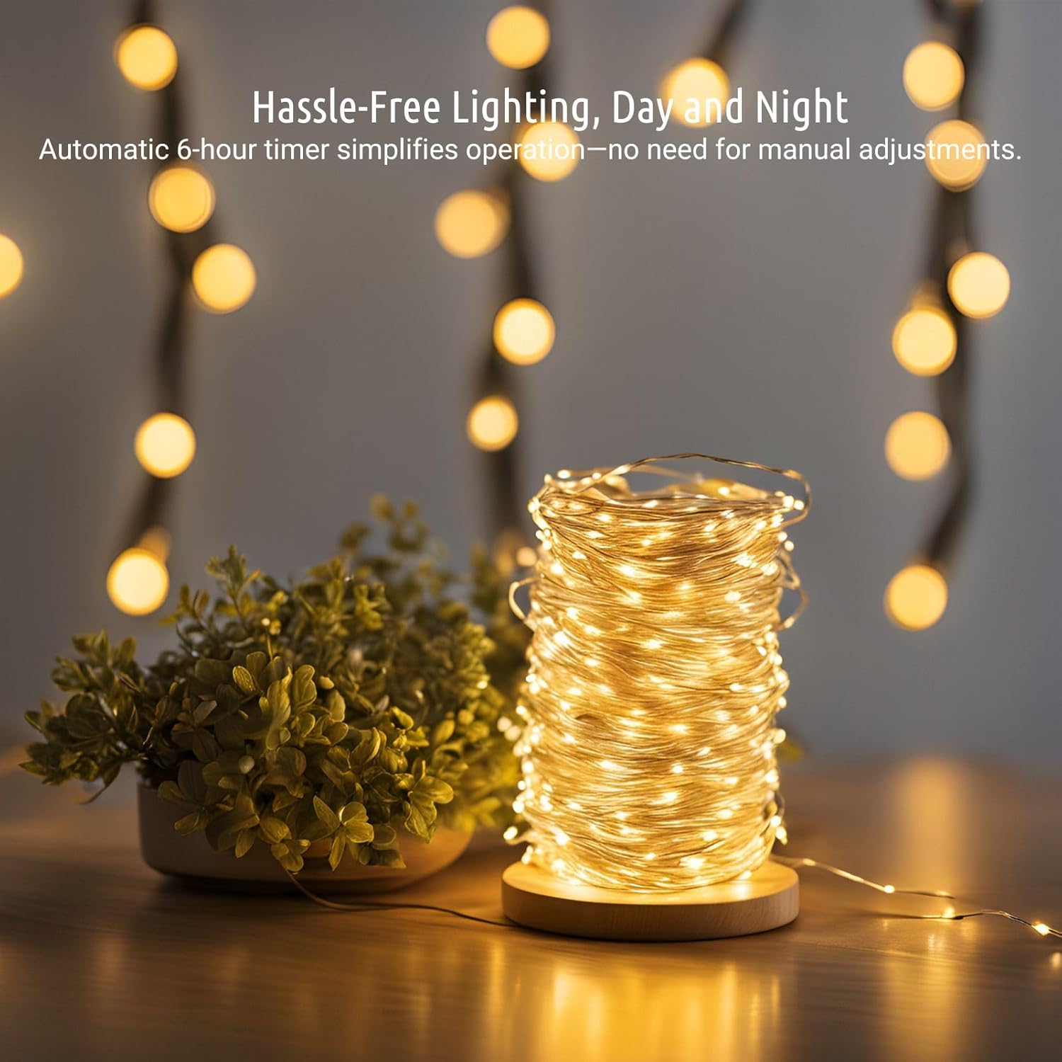 KooPower 2-Pack 6M Battery Fairy Lights – 8 Modes, IP65 Waterproof, Auto Timer – Perfect for Christmas, Garden & Party!