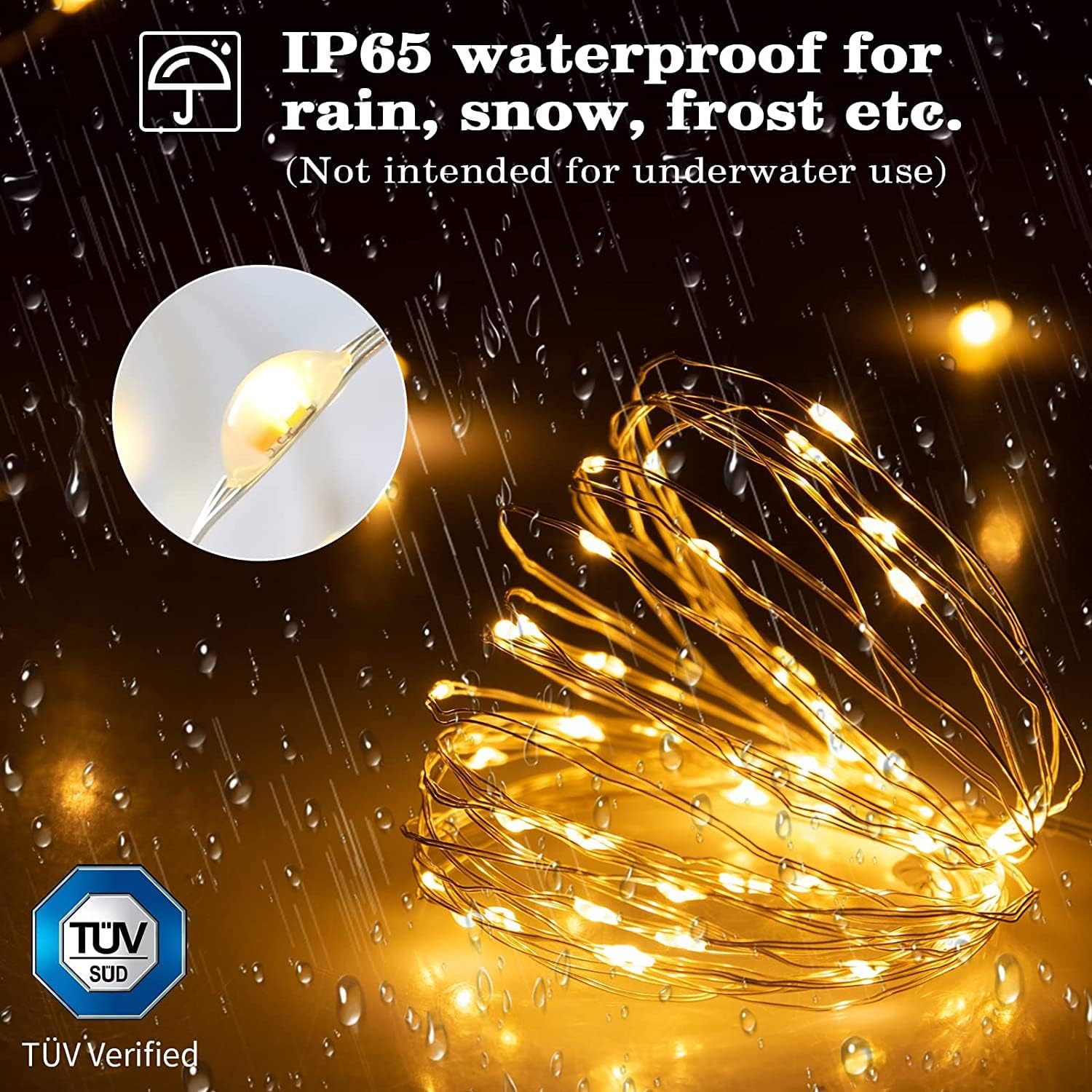 KooPower 2-Pack 6M Battery Fairy Lights – 8 Modes, IP65 Waterproof, Auto Timer – Perfect for Christmas, Garden & Party!