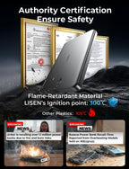 LISEN 0.3" Ultra Slim MagSafe Power Bank | 5,000mAh Alloy Magnetic Battery Pack | 7.5W Fast Charging | Intelligent Temp Control