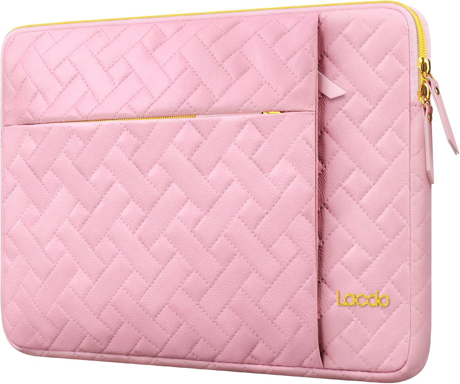 Lacdo 15" Laptop Sleeve Case Bag – Sakura Pink | Eco-Friendly, 4-Layer Protection, Spacious Pockets - Zeta Store