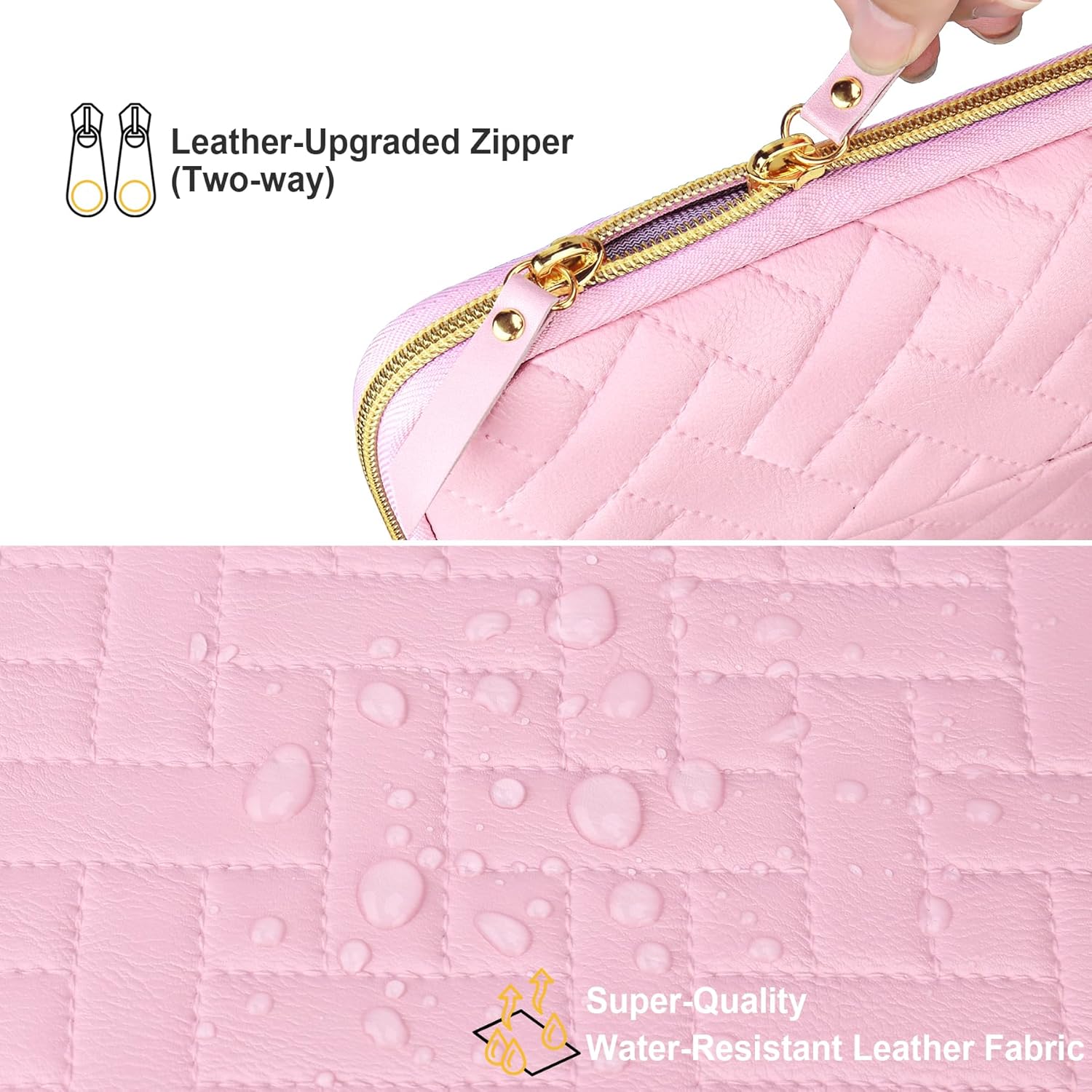 Lacdo 15" Laptop Sleeve Case Bag – Sakura Pink | Eco-Friendly, 4-Layer Protection, Spacious Pockets - Zeta Store