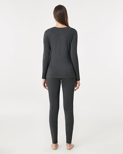 Lapasa Women's Cozy Fleece-Lined Thermal Base Layer Set – Top & Bottom | Stay Warm & Soft All Winter! - Zeta Store