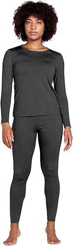 Lapasa Women's Cozy Fleece-Lined Thermal Base Layer Set – Top & Bottom | Stay Warm & Soft All Winter! - Zeta Store