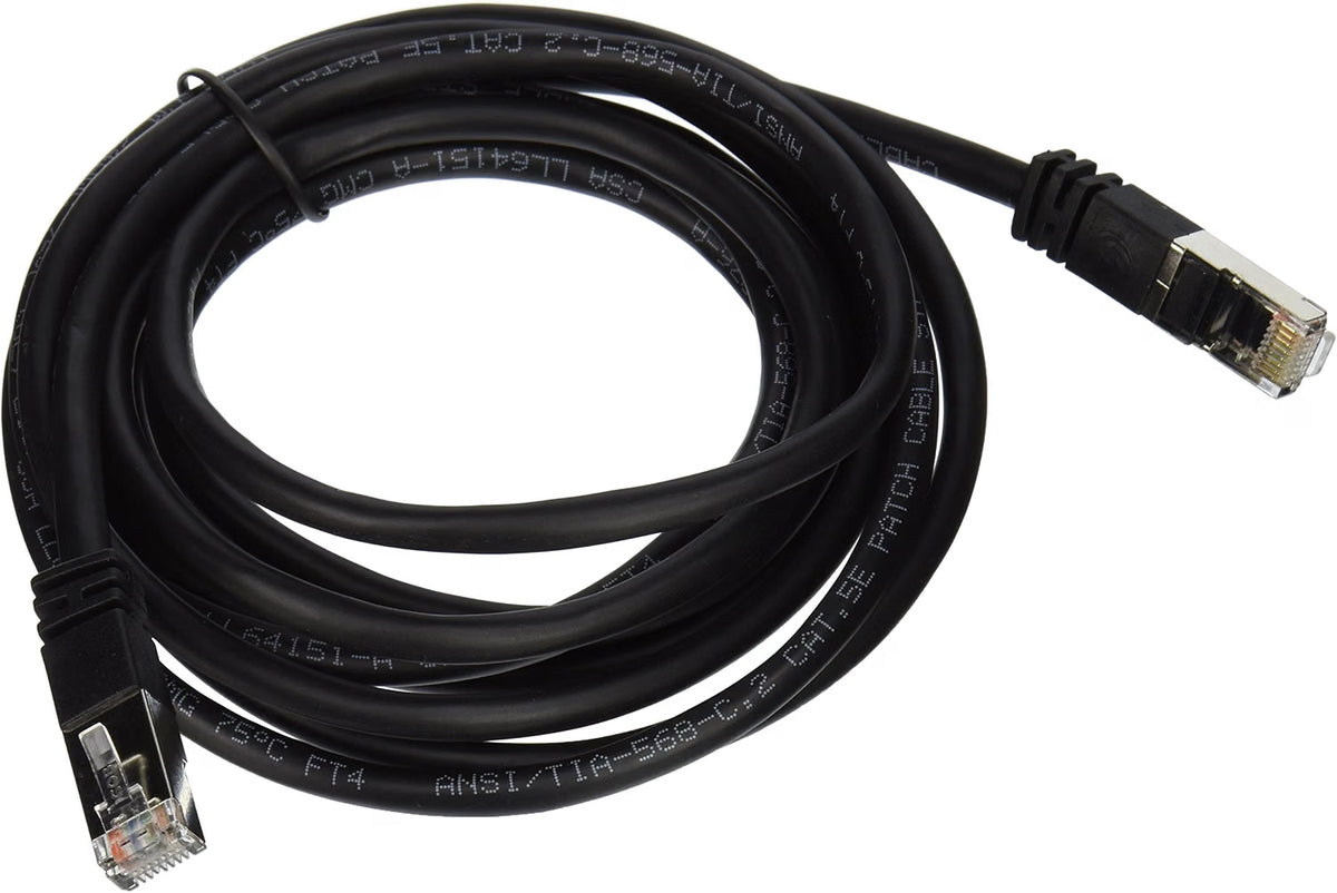 Legrand #83184 - 10FT / 3M CAT5E Shielded (STP) Ethernet Patch Cable - Black Booted Snagless RJ45