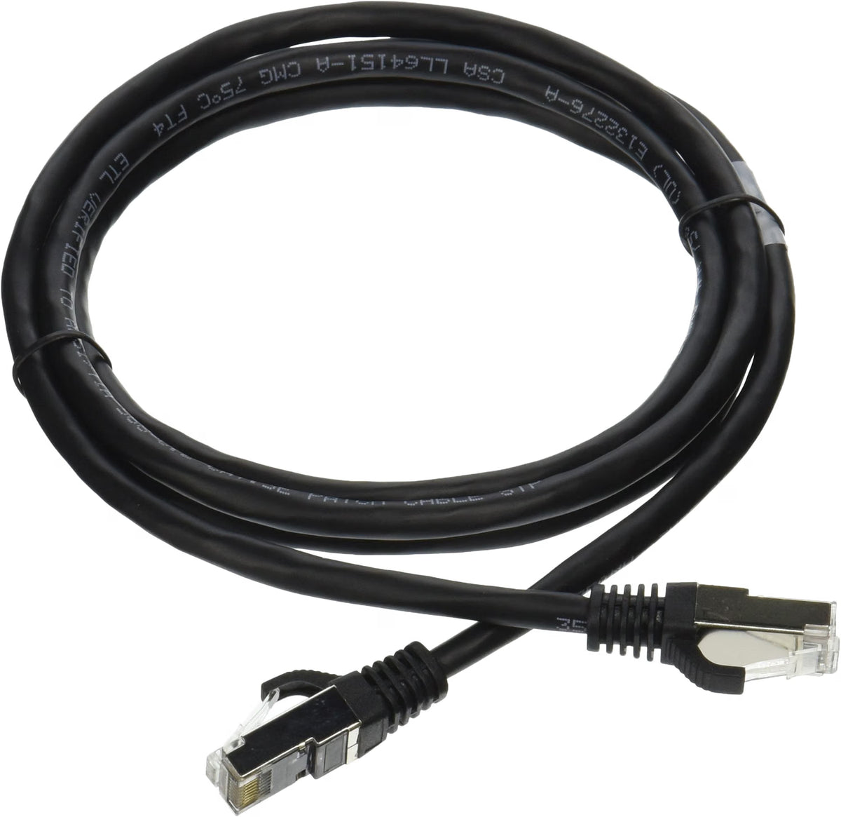 Legrand #83184 - 10FT / 3M CAT5E Shielded (STP) Ethernet Patch Cable - Black Booted Snagless RJ45