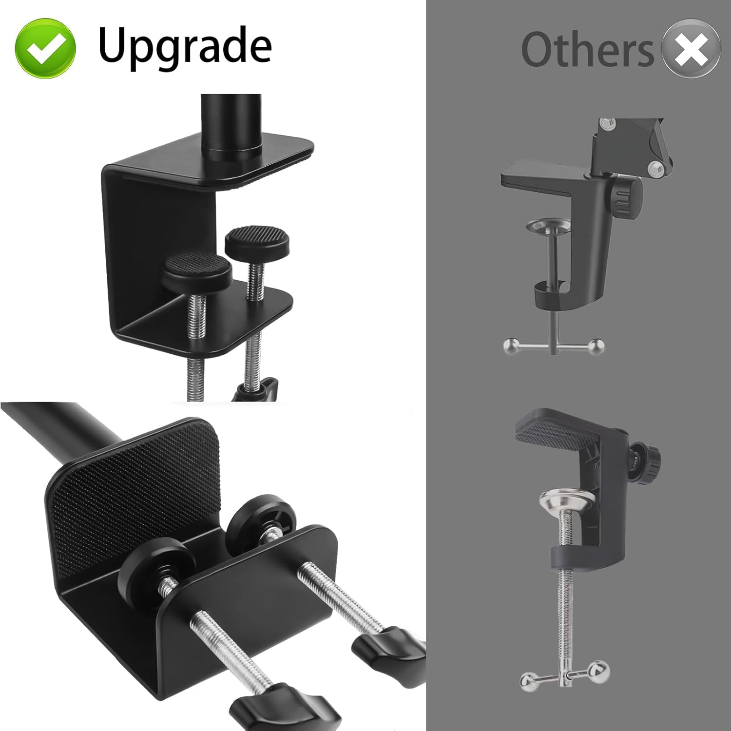 Lemxadd Microphone Stand Mic Boom Arm for Blue Yeti HyperX QuadCast SoloCast Elgato Wave Nano Snowball Q2U Fifine K688 AM8 and More Mic, Overhead Desk Mic... - Zeta Store