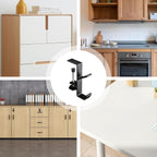 LengSuaa 4Pcs Metal Headphone Hooks - Double Hook Design Heavy Duty Hangers for Headphones, Stockings &amp; Decor - Real Bargain!