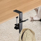 LengSuaa 4Pcs Metal Headphone Hooks - Double Hook Design Heavy Duty Hangers for Headphones, Stockings &amp; Decor - Real Bargain!