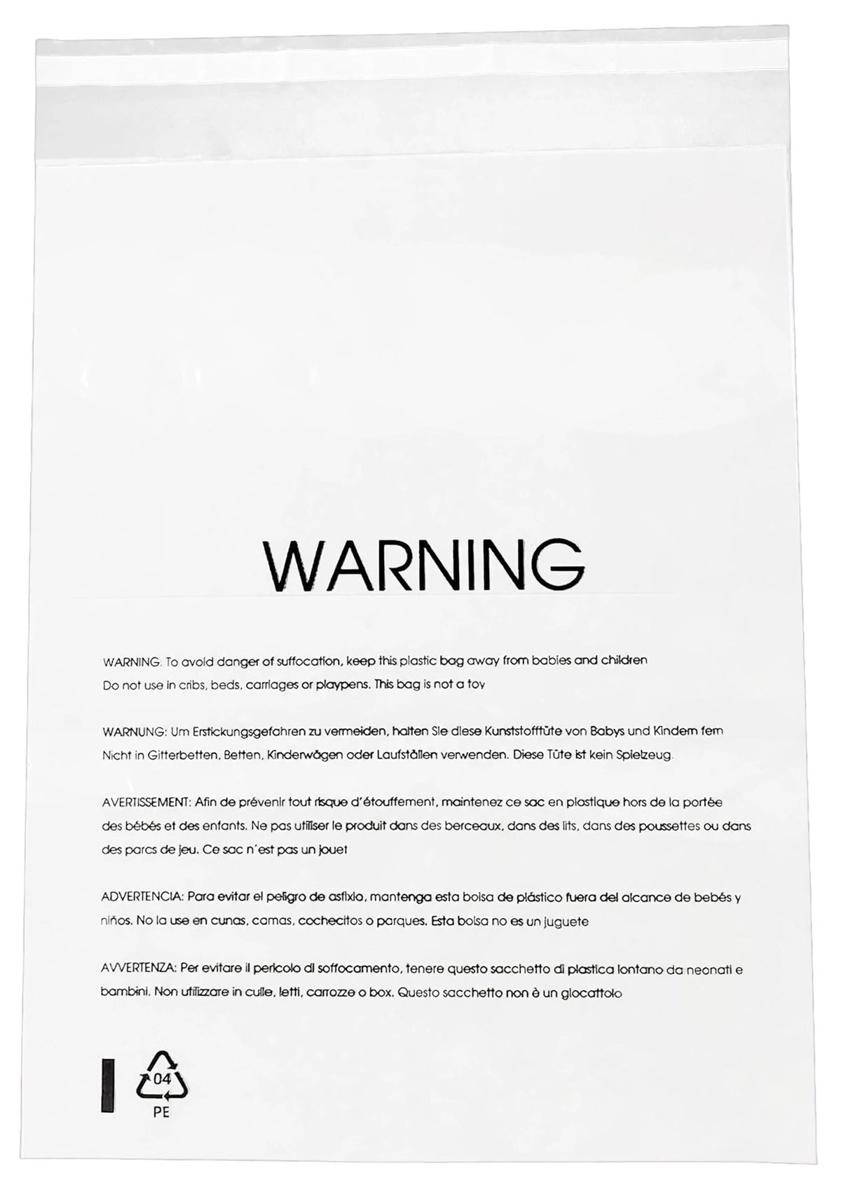 Lesibag 100-pack 12x15 inch clear poly bags with self-seal adhesive, suitable for T-shirts and clothing packaging.
