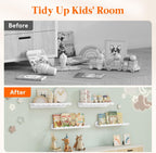 Lifewit. Brand New Barn Find! 🎉 Sturdy 4-Pack Floating Shelves | Modern Lip Edge Design | Easy Install