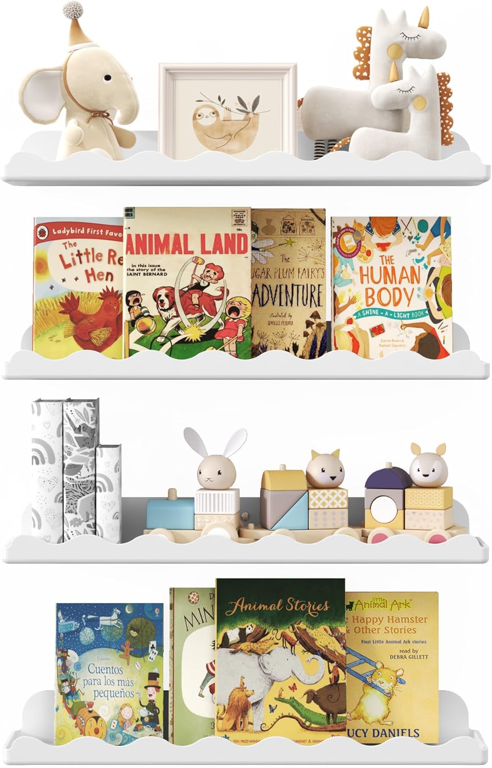 Lifewit. Brand New Barn Find! 🎉 Sturdy 4-Pack Floating Shelves | Modern Lip Edge Design | Easy Install