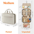 Lifewit Hanging Toiletry Bag Organizer 🧳 | Large Travel Cosmetic & Makeup Bag | Multi-Compartment for Full-Size Bottles | A Real Travel Bargain!