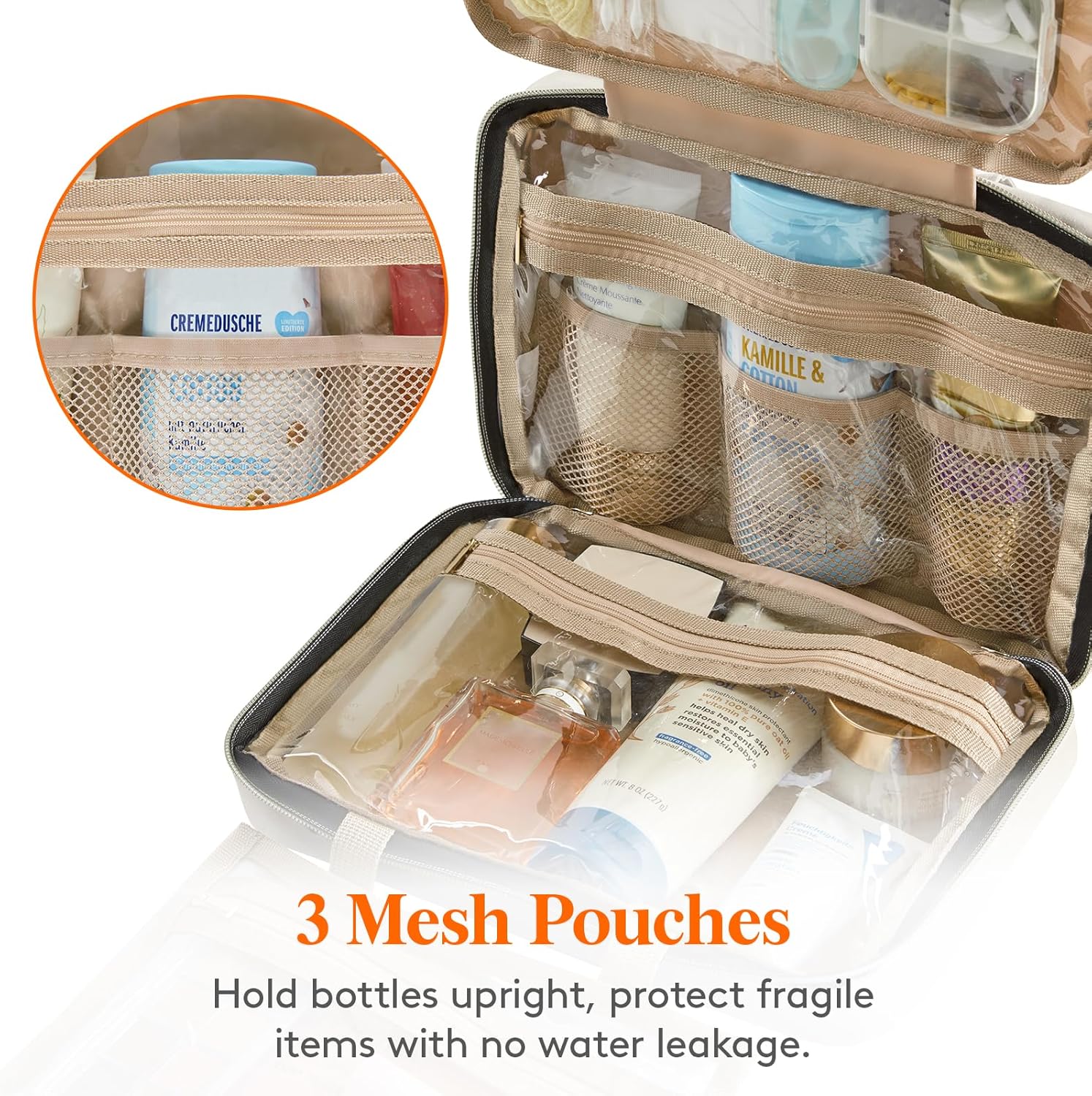 Lifewit Hanging Toiletry Bag Organizer 🧳 | Large Travel Cosmetic & Makeup Bag | Multi-Compartment for Full-Size Bottles | A Real Travel Bargain!