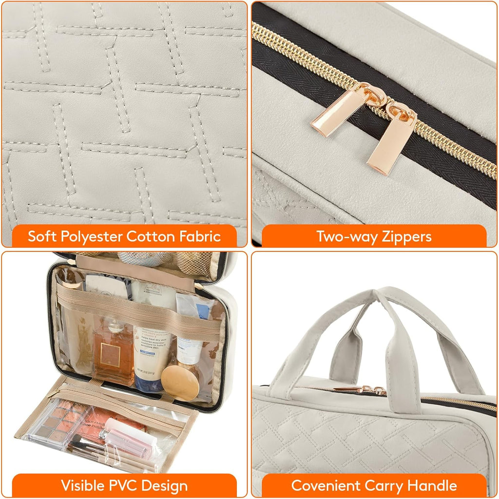 Lifewit Hanging Toiletry Bag Organizer 🧳 | Large Travel Cosmetic & Makeup Bag | Multi-Compartment for Full-Size Bottles | A Real Travel Bargain!