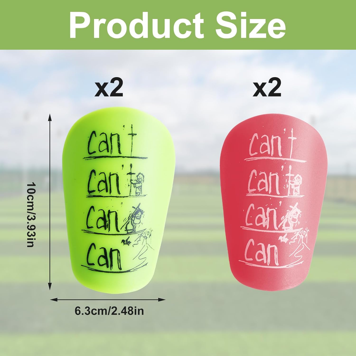 Luckwaii Mini Shin Pads – Football Leg Guards for Teens & Adults | EVA Protection, Lightweight & Comfortable Fit - Zeta Store