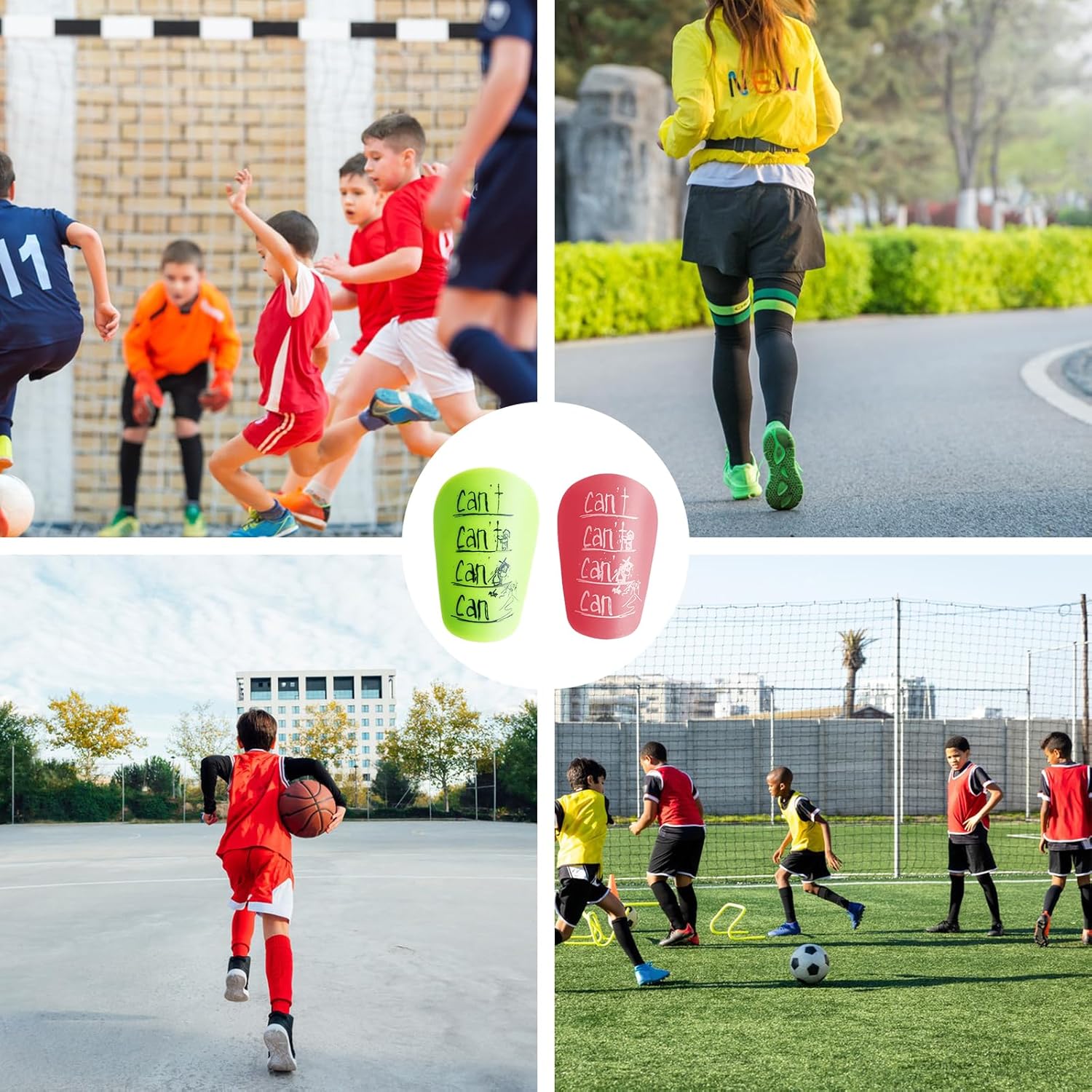 Luckwaii Mini Shin Pads – Football Leg Guards for Teens & Adults | EVA Protection, Lightweight & Comfortable Fit - Zeta Store