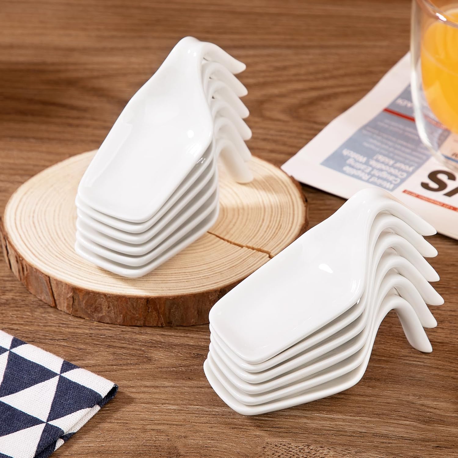 MALACASA Ramekin 12-Piece White Porcelain Ramekin Set – Versatile Mini Dishes for Dips, Sauces & Desserts! - Zeta Store