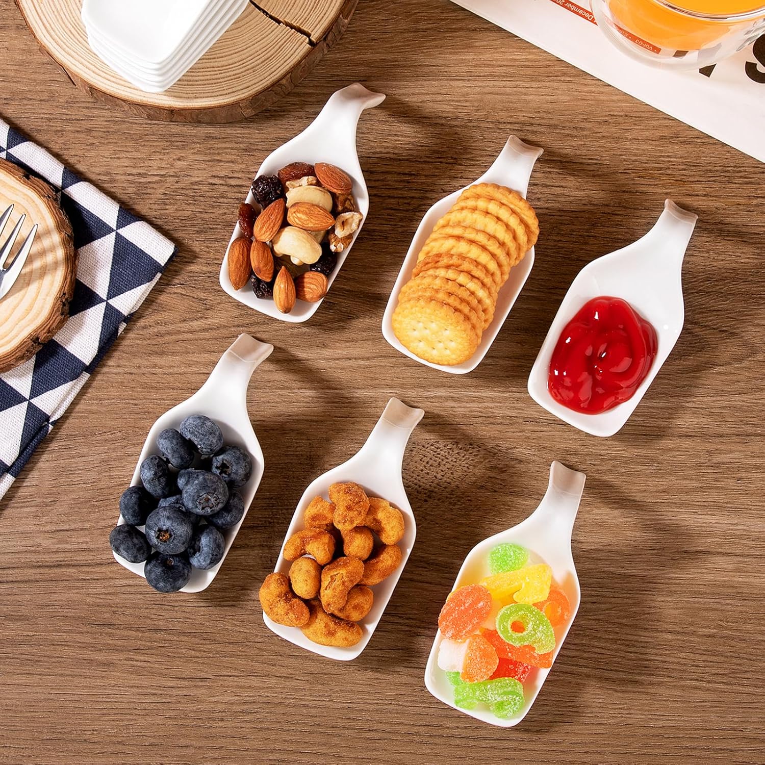 MALACASA Ramekin 12-Piece White Porcelain Ramekin Set – Versatile