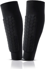 Football Shin Guards. Real Bargain - Honeycomb Anti-Collision Pads with Leg Guard Socks for Outdoor Sports Protection